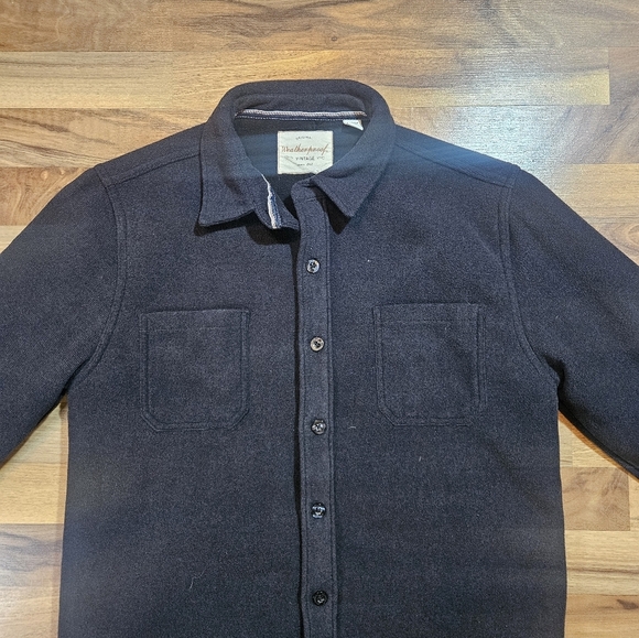 Original Vintage Weatherproof Black Button Up Fleece Lined Jacket Men's Medium - Picture 8 of 9